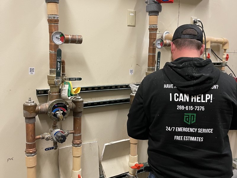 Electronic leak detection by Alliance Plumbing in a Kalamazoo home